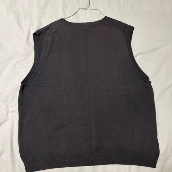 Lands' End Charcoal V-Neck Sweater Vest - Picture 5 of 5